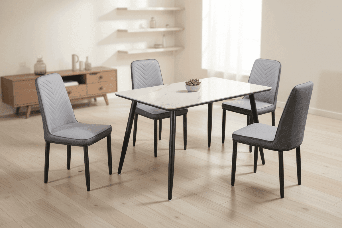 1+4 Ceramic Dining Set (T037 + C896)